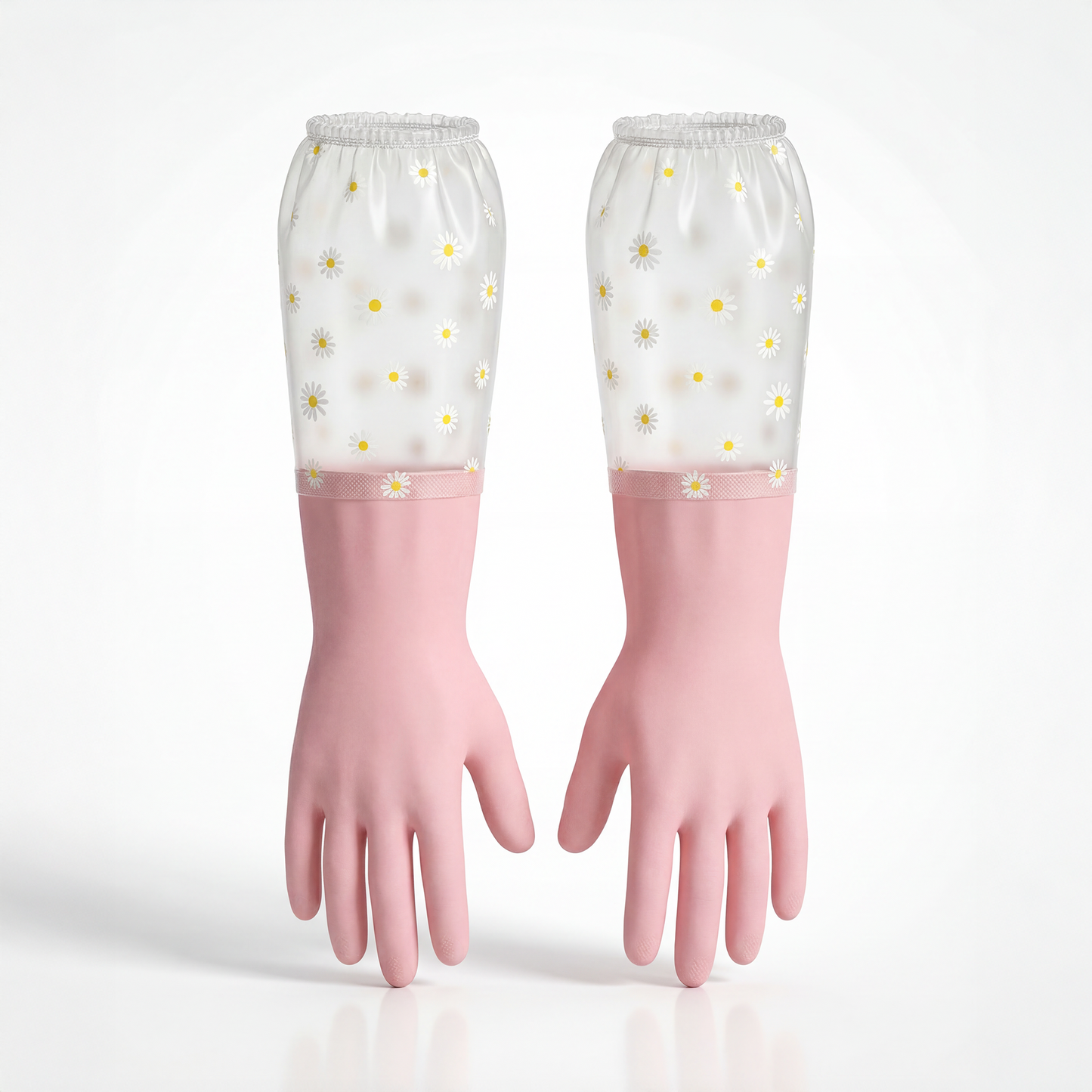 Lateks Uzun Eldiven – Ev, Bulaşık, Banyo Temizliği İçin Su Geçirmez Transparan Tasarım Eldiven