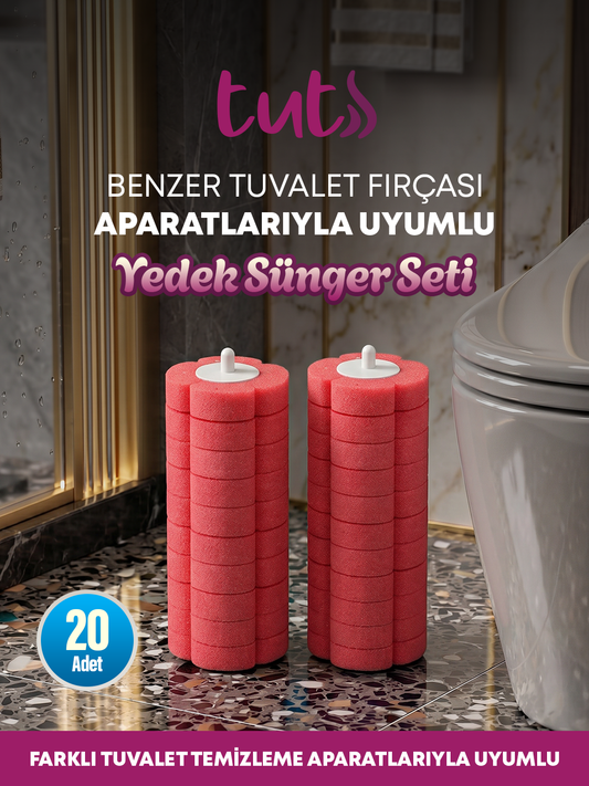 Lavanta Kokulu 20 Adet Köpüren Yedek Sünger Kullan At - (Hazne ve Aparat Dahil Değildir)