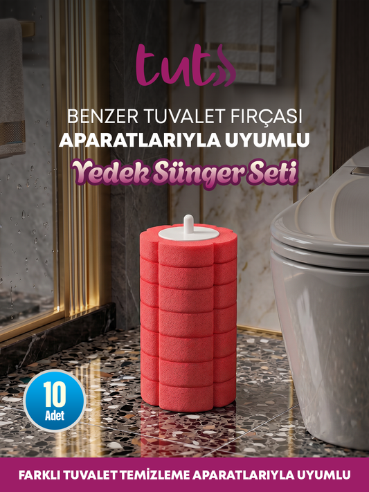 Lavanta Kokulu 10 Adet Köpüren Yedek Sünger Kullan At - (Hazne ve Aparat Dahil Değildir)